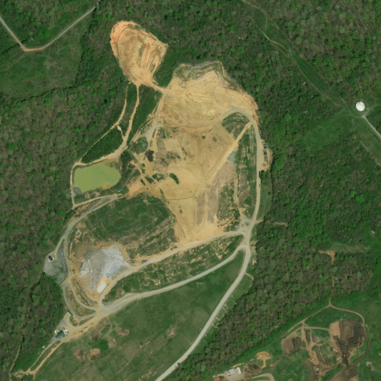 The site photographed on April 9, 2016.