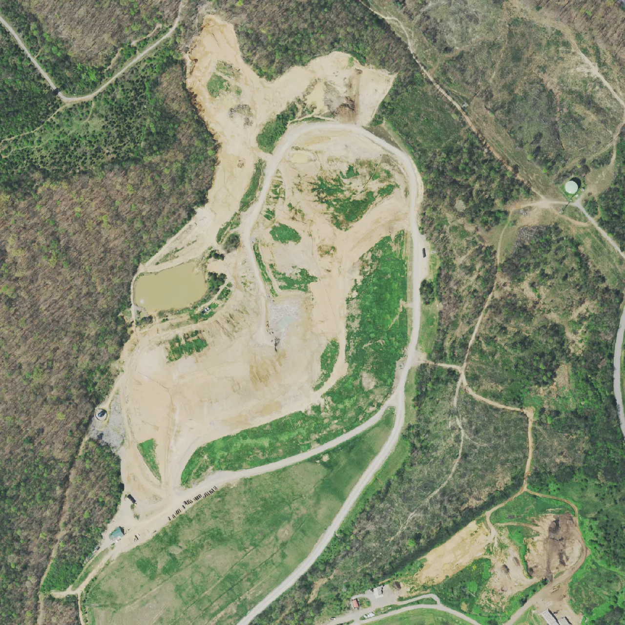 The site photographed on April 4, 2021.