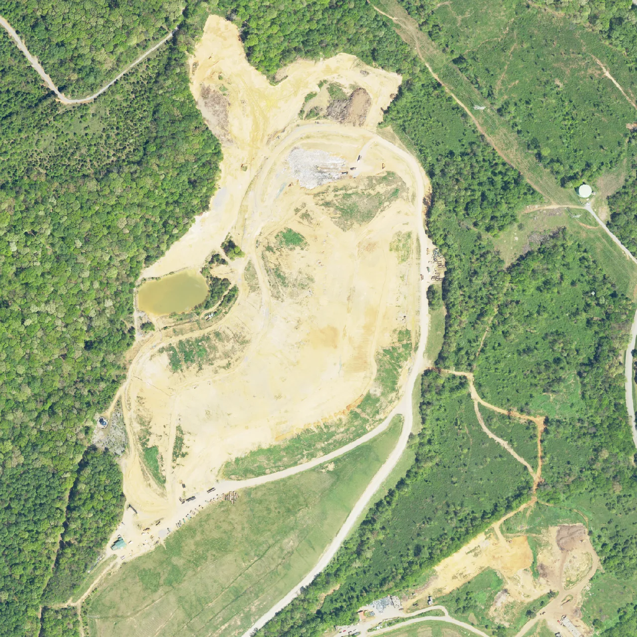 The site photographed on April 17, 2023.