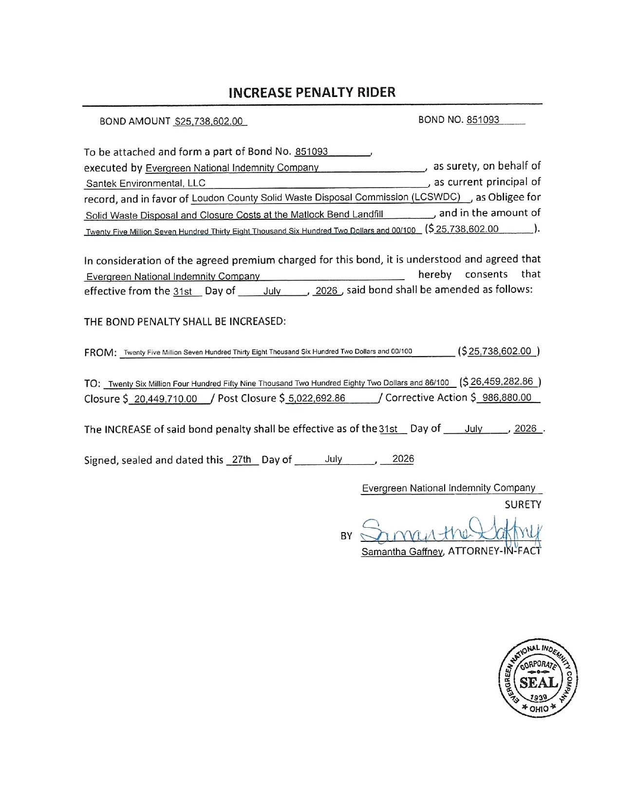 Exhibit page from the Commission packet.